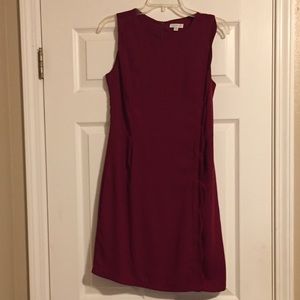 Burgundy dress
